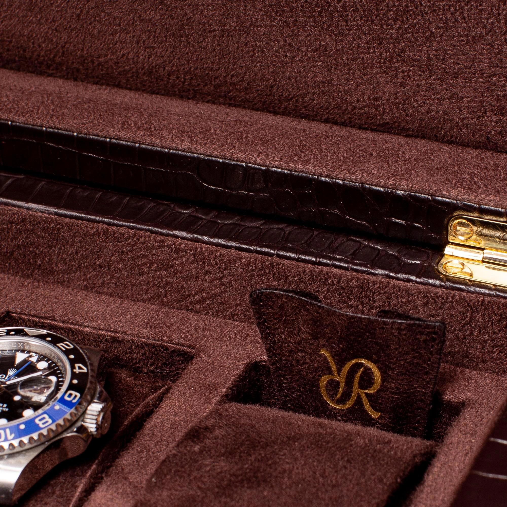 Brompton Five Watch Box - Brown - Image 4