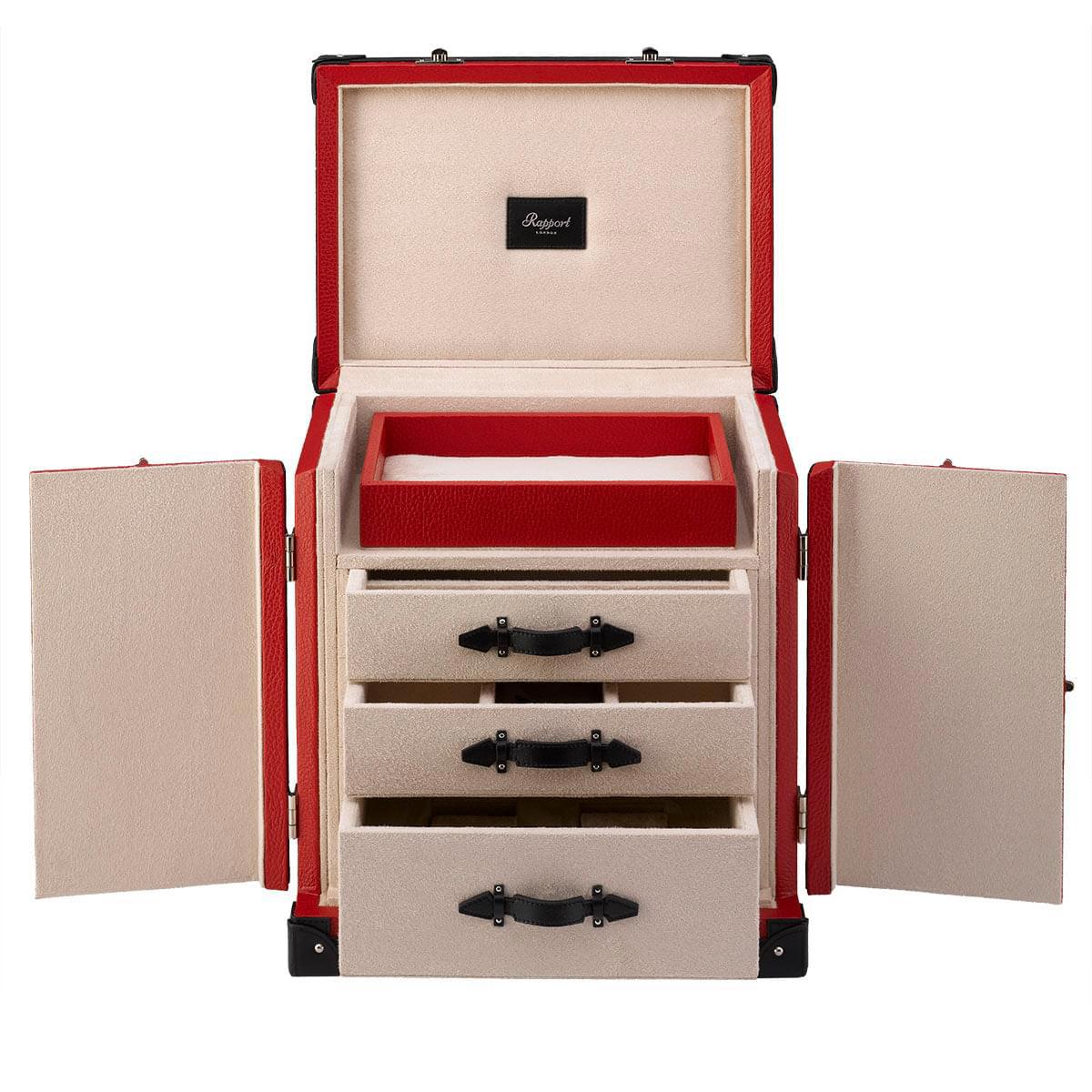 Deluxe Jewellery Trunk - Red - Image 3