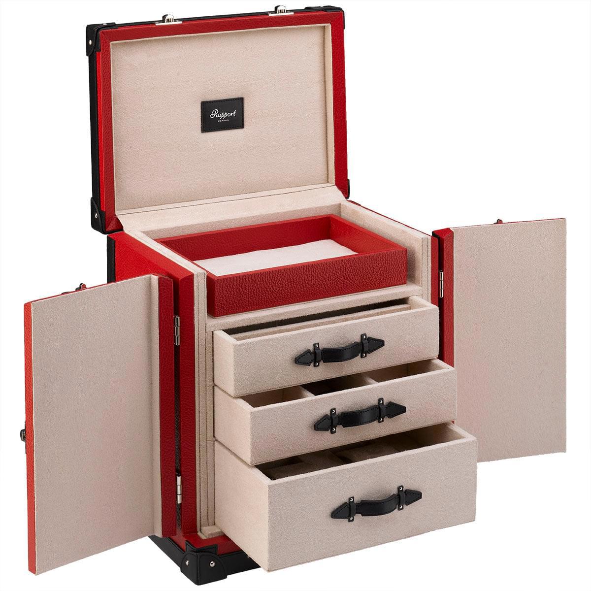 Deluxe Jewellery Trunk - Red - Image 4