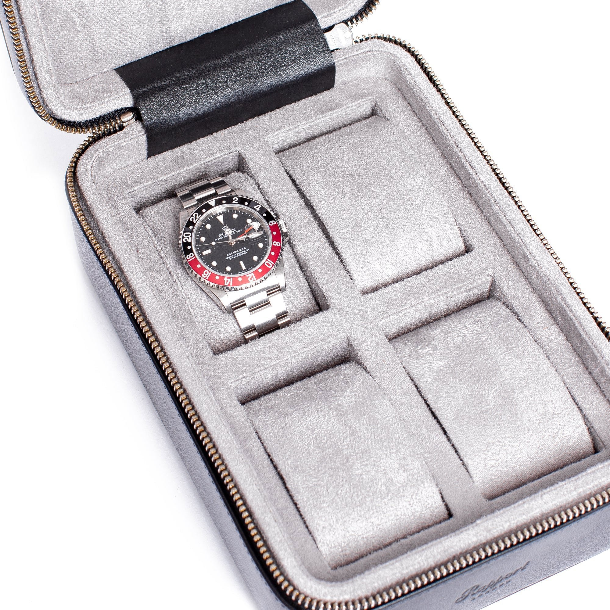 Hyde Park Four Watch Zip Case - Grey - Image 6