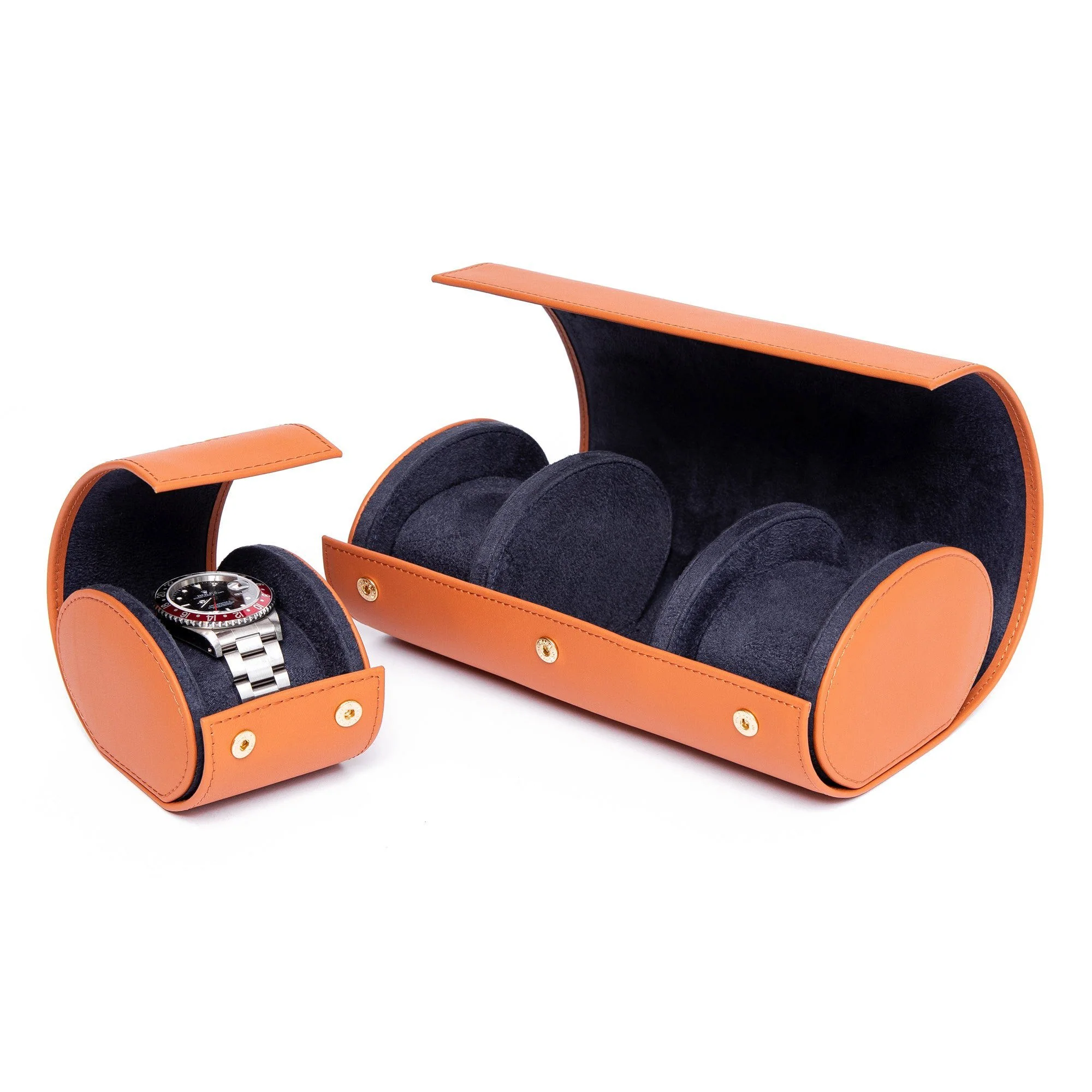 Hyde Park Three Watch Roll - Tan - Image 4